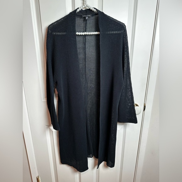 Eileen Fisher Sweaters - Eileen Fisher Black Open-Front Cardigan
